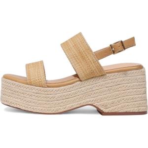 Platform Sandals Women Open Toe Ankle Strap Summer Wedge Espadrille Sandals Cute Beach Straw Raffia Woven Sandals Comfortable Vacation Dress Shoes(1 Raffia)