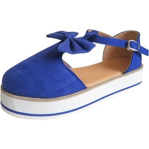 Sandales Et Mules Pour Femmes Chaussures Femme Compensées Fermé Mule Elégante Confortable Rétro Sandale Été Espadrille Compensées Chaussure Antidérapantes Respirantes Clearance Soldes(A4 Bleu)