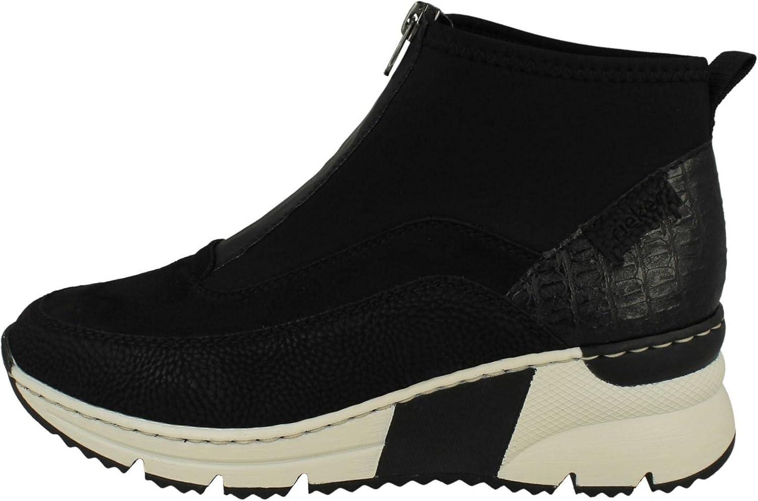 image:imageRieker Greece Womens Ankle BootsCombi Noir