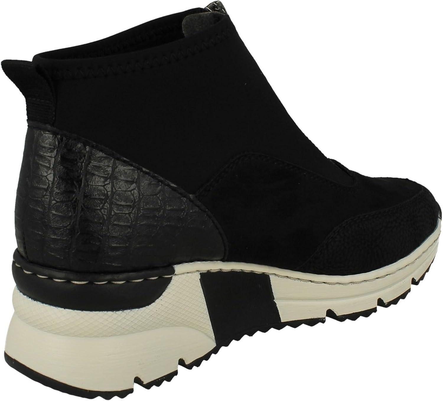 image:imageRieker Greece Womens Ankle BootsCombi Noir