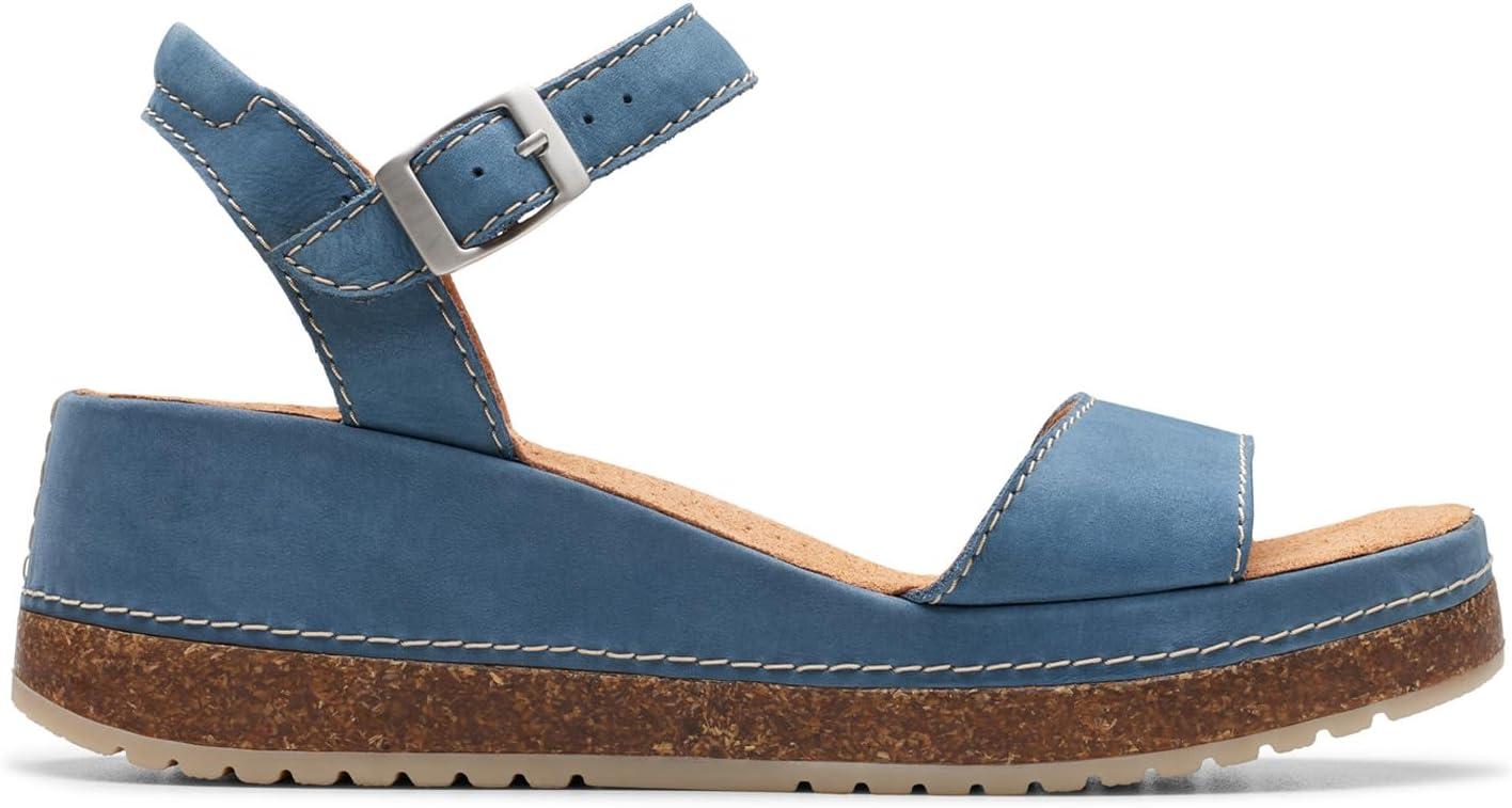 image:imageClarks Kassanda Lily SandaleFemmeNubuck Bleu