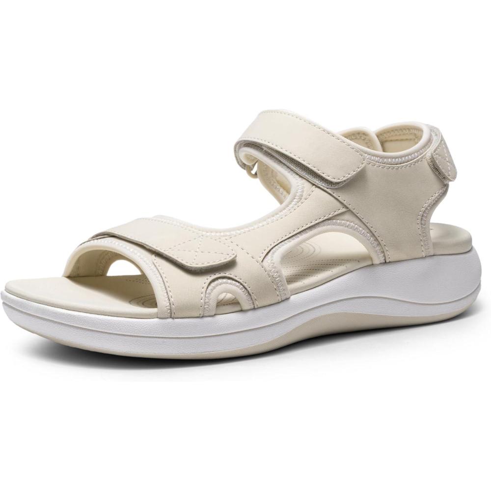 image:imageDREAM PAIRS Sandales de Sport pour Femmes Confortable avec des Brides Rglables Sandale de Extrieur Dcontractes DWUMST2503Beige