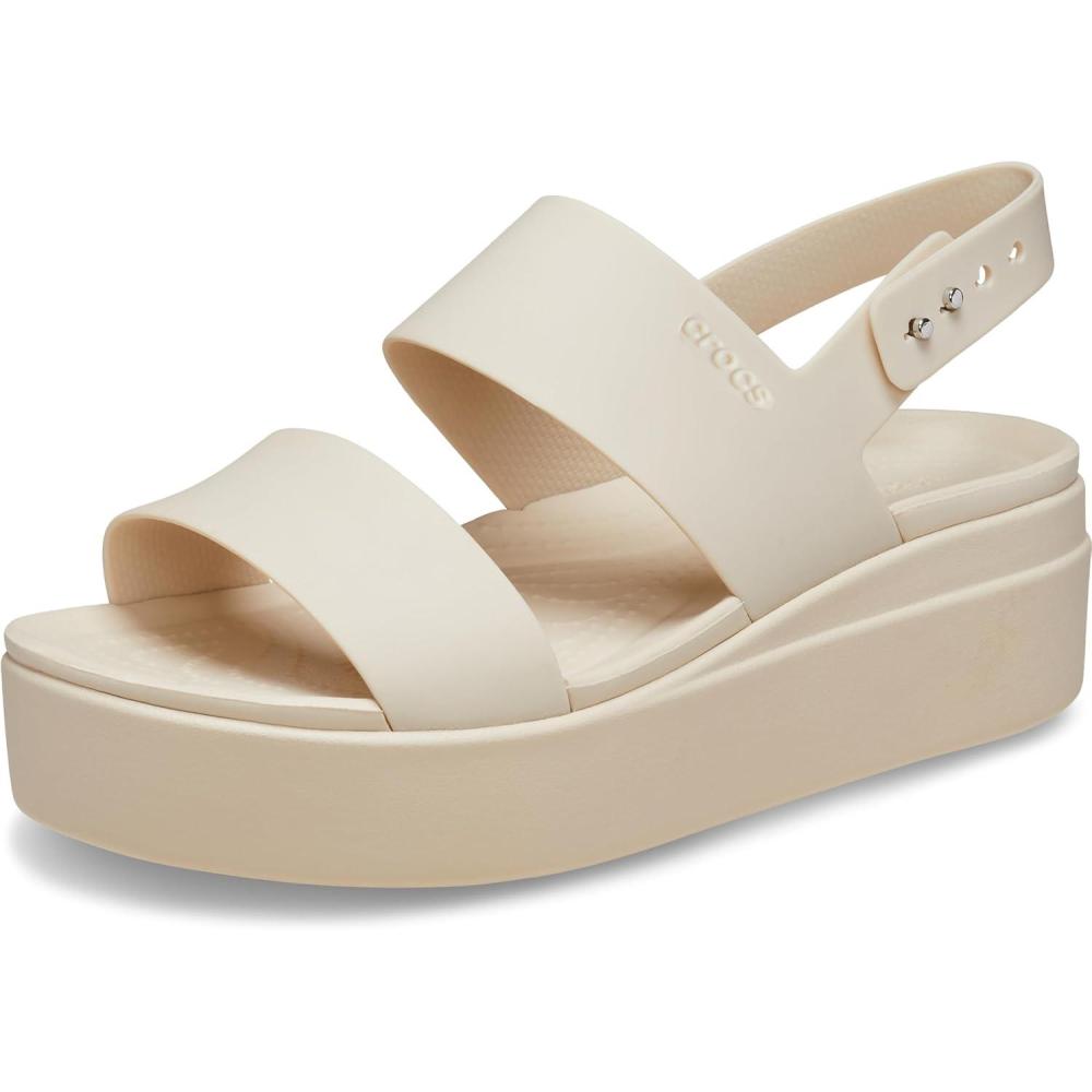 image:imageCrocs Brooklyn Low Wedge SabotFemmeSandstone